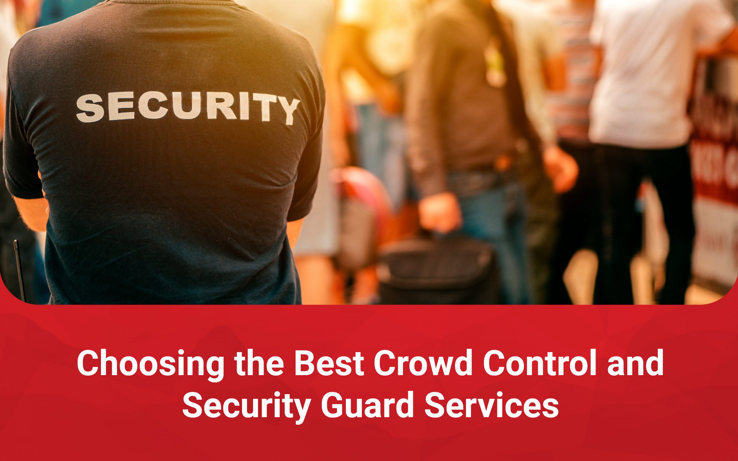 Crowd Control & Security Guard Services