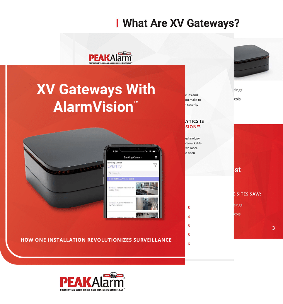 XV Gateways with AlarmVision Guide